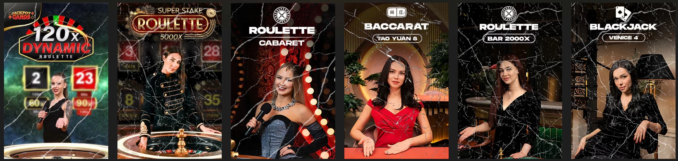 Casinoly Casino selección de juegos de casino en vivo